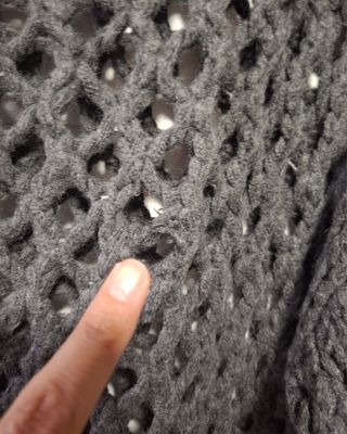 Jersey de Zara de punto gris oversize