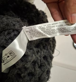 Jersey de Zara de punto gris oversize