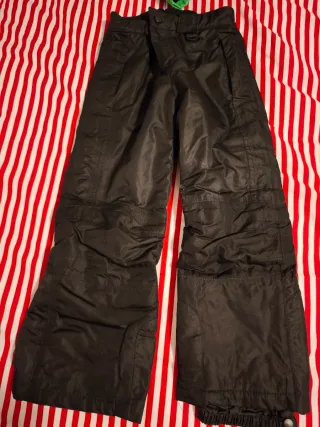 Pantalón de esquí negro 122/128 cm