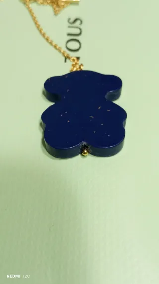 Collar Tous Oso morado y Dorado