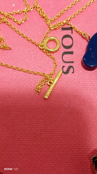 Collar Tous Oso morado y Dorado