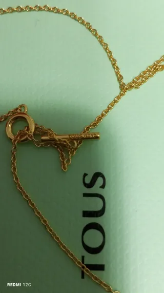 Collar Tous Oso morado y Dorado