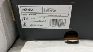 New Balance U9060 BLK EU 43 Nuove