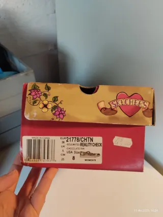 Scarpe Skechers Donna Marroni Floreali