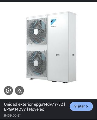 Daikin Aerotermia 14kw + Hidrokit 230L ACS