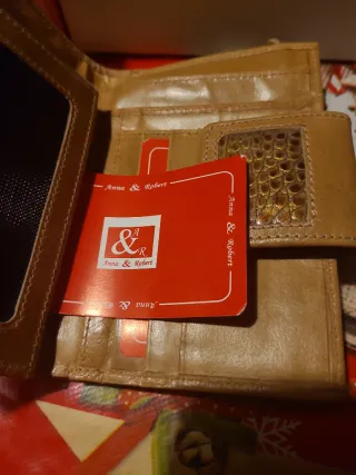 Cartera mujer patchwork piel