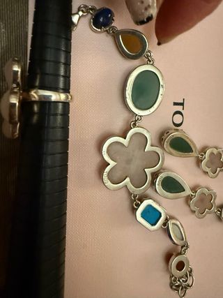 Conjunto Tous Blossomy Flores y Piedras