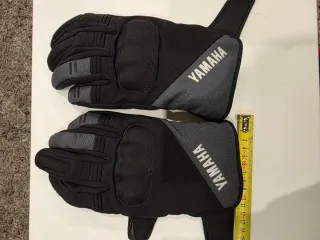 Guantes L Moto Yamaha Negros y Grises