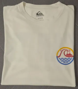 Camiseta surf Quiksilver Tahiti blanca Talla L