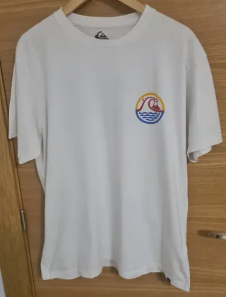 Camiseta surf Quiksilver Tahiti blanca Talla L