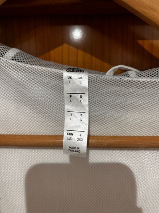 Chaqueta Adidas Blanca con Capucha