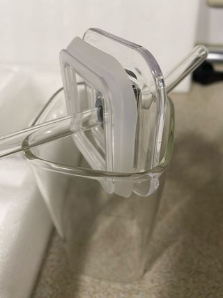 Set 5 Vasos Cristal con Tapa Hermética