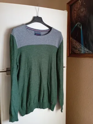 Jersey Jack & Jones Gris y Verde Talla M