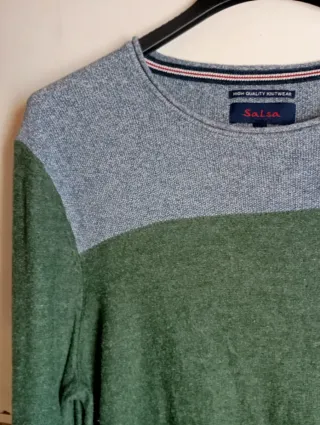 Jersey Jack & Jones Gris y Verde Talla M