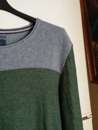 Jersey Jack & Jones Gris y Verde Talla M