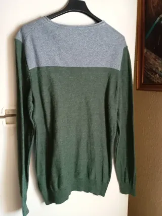 Jersey Jack & Jones Gris y Verde Talla M