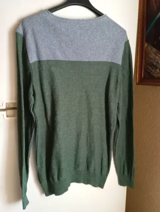 Jersey Jack & Jones Gris y Verde Talla M