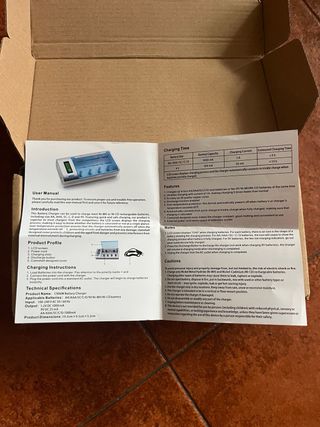 Cargador de pilas 4 compartimentos