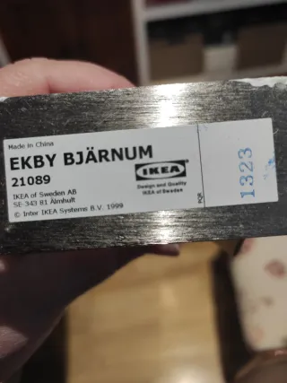 Herraje conexión IKEA EKBY BJARNUM