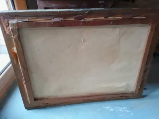 Oleo sobre lienzo bodegón floral firmado 1971