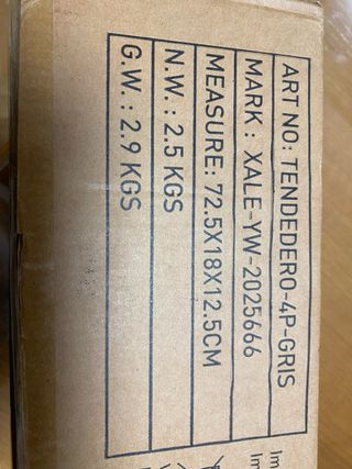 Tendero vertical 169.5cm alto