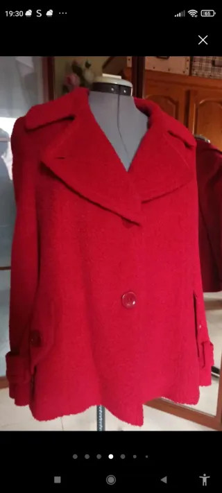 Chaqueta roja mujer