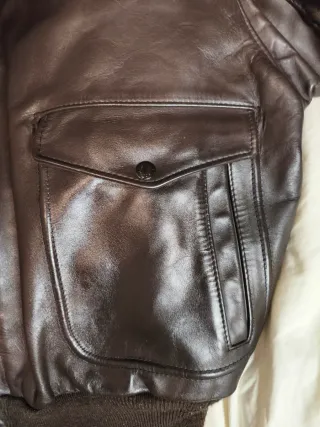 Chaqueta Schott 684sm Talla M Marrón Piel