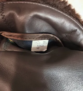 Chaqueta Schott 684sm Talla M Marrón Piel