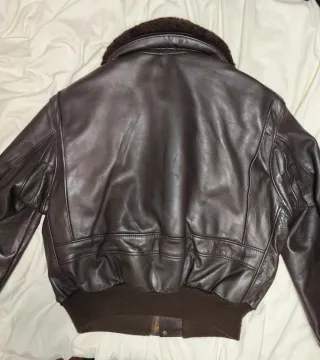 Chaqueta Schott 684sm Talla M Marrón Piel