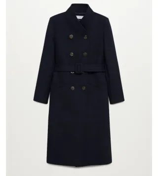 Abrigo de lana negro