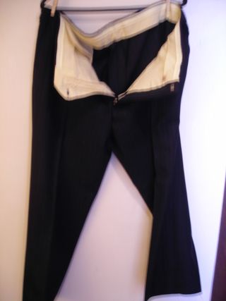 Conjunto chaleco y pantalón rayas - 111225 B