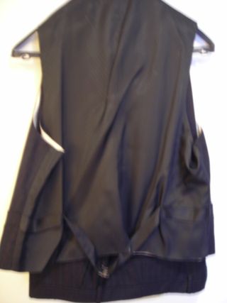 Conjunto chaleco y pantalón rayas - 111225 B