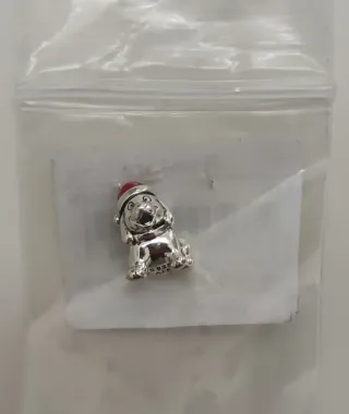 Charm Pandora Perro Santa Claus
