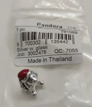 Charm Pandora Perro Santa Claus