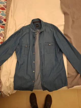 Camisa vaquera BOSS azul Talla L