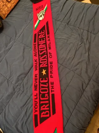 Sciarpa lana ultras Brigate rossonere milan