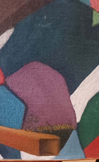 Quadro Arte Astratta Legno Multicolore