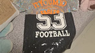 Vestido lentejuelas plateado y negro Talla M