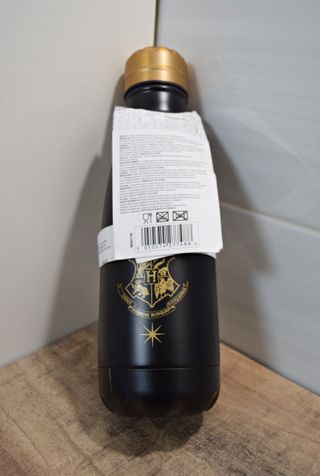 BOTELLA DE ACERO INOXIDABLE CON ESCUDO DE HOGWARTS