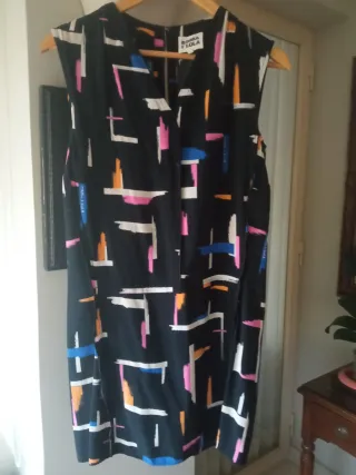 Vestido Bimba y Lola Talla S Estampado