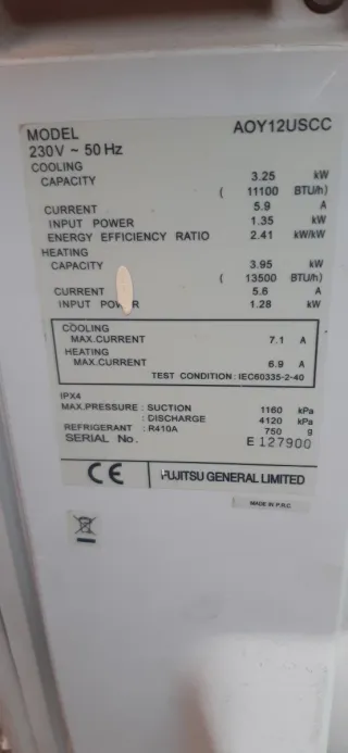 Aire Acondicionado Fujitsu