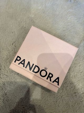 Anillo Pandora Corazón Rojo y Plata