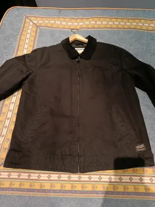 Chaqueta vaquera negra hombre