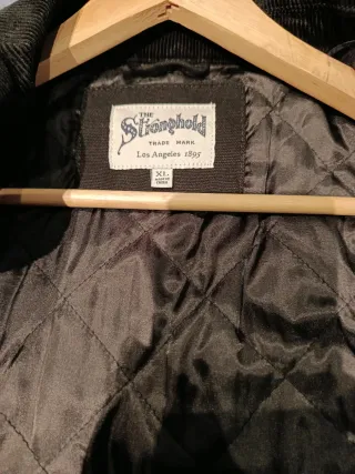 Chaqueta vaquera negra hombre