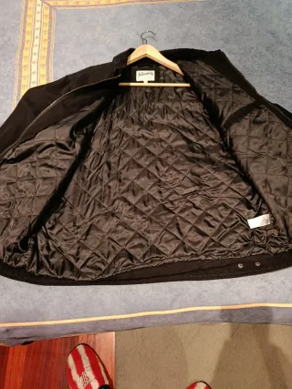 Chaqueta vaquera negra hombre