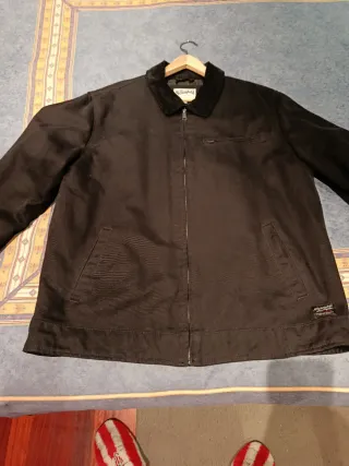 Chaqueta vaquera negra hombre