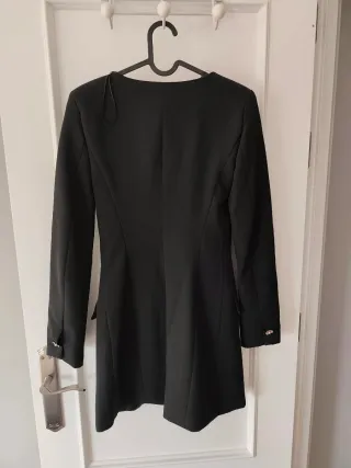 Vestido de fiesta negro botones dorados Talla XS