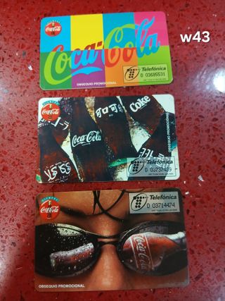 3 Carte Telefoniche Coca-Cola Spagna