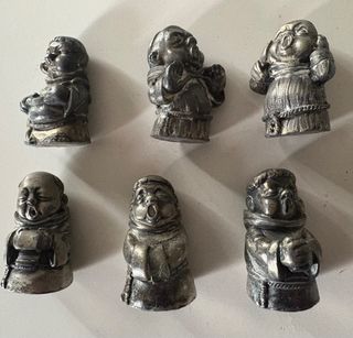 Lotto 6 statuine fraticelli vintage