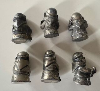 Lotto 6 statuine fraticelli vintage